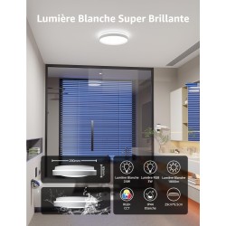 Plafonnier LED Connecté Lepro T1 : IA, Sync Musique, Contrôle Vocal