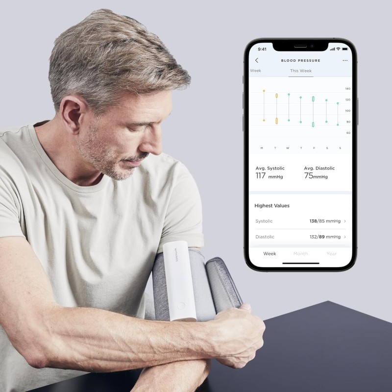 Tensiomètre Bras Connecté Withings BPM Connect : Suivi Tension Artérielle Wi-Fi/Bluetooth