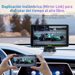 Autoradio CarPlay Voiture ESSGOO : Écran 7", Siri/Google, Mains Libres