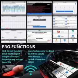 Launch CRP123E V2.0 : Diagnostic Auto 4 Systèmes, Réinitialisations Multiples