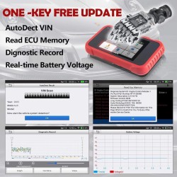 Launch CRP123E V2.0 : Diagnostic Auto 4 Systèmes, Réinitialisations Multiples