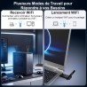 Adaptateur WiFi 6E USB 3.0 NEWFAST AXE5400 - Connexion Ultra-Rapide pour Windows 11/10