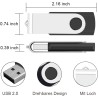 Lot de 10 Clés USB 32 Go ABLAZE : Couleurs Assorties et Cordons Inclus