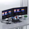 Adaptateur USB-C 13 en 1 : Multiports, HDMI/VGA, RJ45, Audio, PD 100W - Pour MacBook, Dell, Tablettes