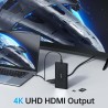 Adaptateur USB-C 13 en 1 : Multiports, HDMI/VGA, RJ45, Audio, PD 100W - Pour MacBook, Dell, Tablettes