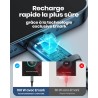 INIU Câble USB-C 100W : Charge Rapide 5A, Nylon Tressé, 2m - Pour Tous Vos Appareils USB-C