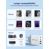 Aioneus Chargeur USB-C 40W 4 Ports : Charge Rapide PD/QC - iPhone, iPad, Samsung