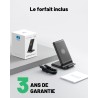 INIU Chargeur Induction 15W : Charge Rapide, Double Bobine, Lumière Adaptative - Compatible iPhone, Samsung, Xiaomi, Google