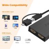 WAVLINK Adaptateur USB 3.0/USB-C Dual HDMI : Extension d'Écran 1080p pour Mac et Windows
