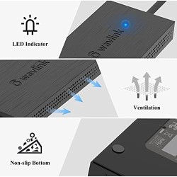 WAVLINK Adaptateur USB 3.0/USB-C Dual HDMI : Extension d'Écran 1080p pour Mac et Windows