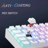Clavier Gamer Mécanique TECURS : Sans Fil RGB, 65% TKL Azerty