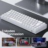 Clavier Gamer Mécanique TECURS : Sans Fil RGB, 65% TKL Azerty