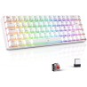 Clavier Gamer Mécanique TECURS : Sans Fil RGB, 65% TKL Azerty