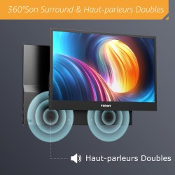 Écran Portable Yodoit 15.6" FHD 100% SRGB : IPS, HDMI/USB-C, pour PC/Mac/Console/TV