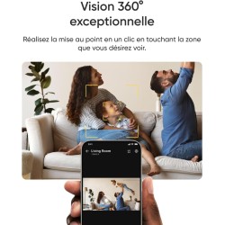 Caméras de surveillance intérieure rotative 4K