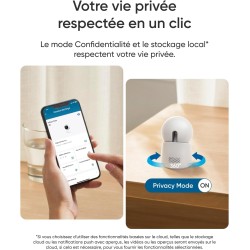 Caméras de surveillance intérieure rotative 4K