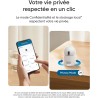 Caméras de surveillance intérieure rotative 4K